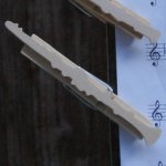 klarinet muziekclip handgemaakt van massief hout, cadeau voor klarinetspelers